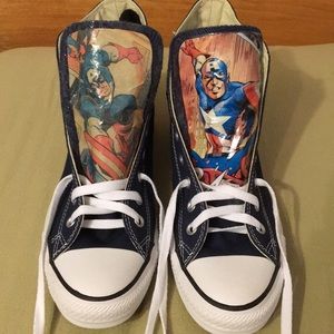 captain america converse low top